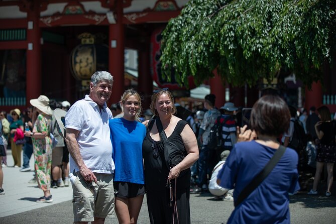 Asakusa Senso-ji Temple and Old Tokyo Walking Tour - Nakamise Shopping Street: Kaminarimon energy with context