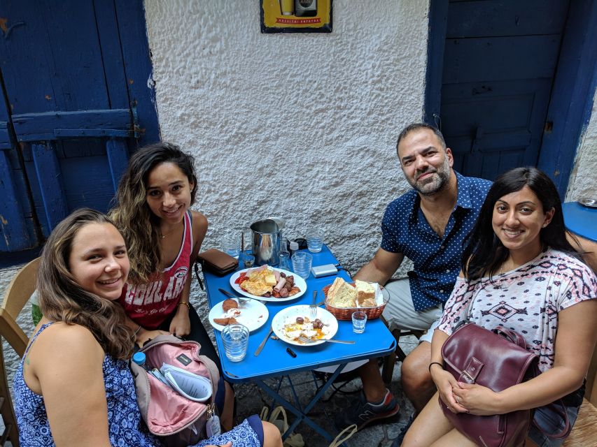Athens: Authentic Greek Food Walking Tour - Evripidou: tastings, tavern-style eating, and dessert