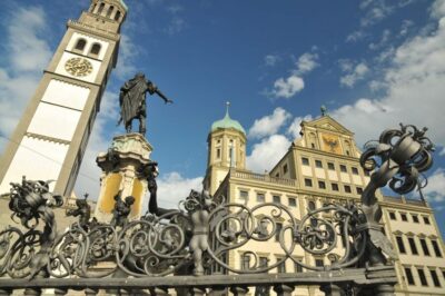 Augsburg: Walking Tour with Fuggerei - Lech Canals and the Augustus Fountain: UNESCO Water-Works in Real Life