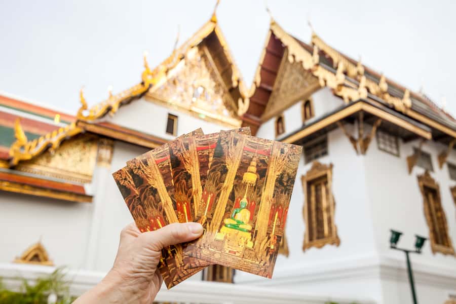 Bangkok: City Highlights Temple and Market Walking Tour - Wat Arun (Temple of Dawn): The 70-Meter Tower and Porcelain-Glass Detail