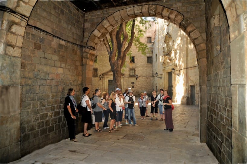 Barcelona 2-Hour Gothic Walking Tour - Barcelona Cathedral cloister: why the tour stop feels bigger than the exterior