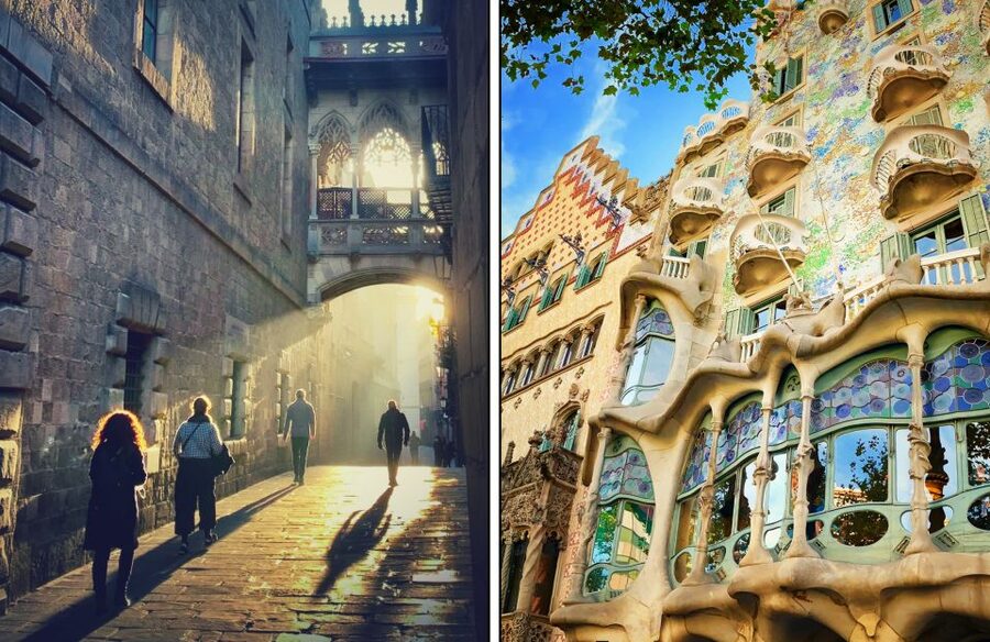 Barcelona: Ramblas, Old Town & Gaudí Houses Walking Tour - Barcelona Cathedral: quick stop, but a strong reference point