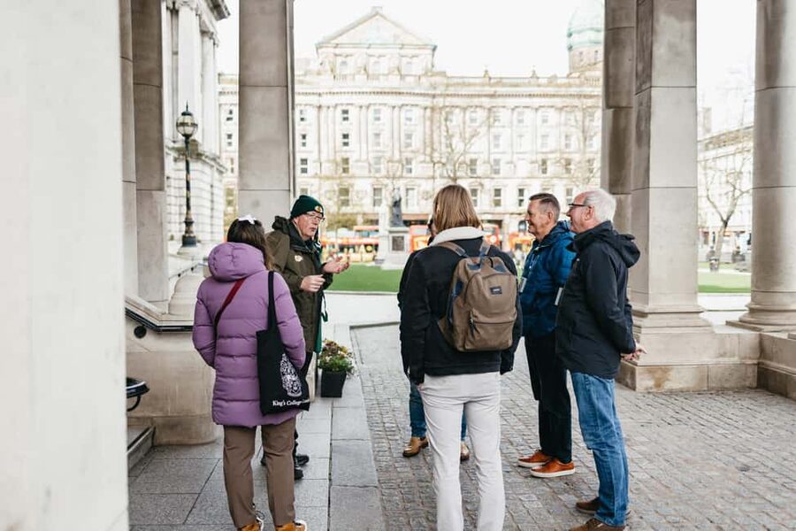 Belfast: The Troubles Walls & Bridges Guided Walking Tour - Returning to the city centre: arts venue and a church that breaks stereotypes