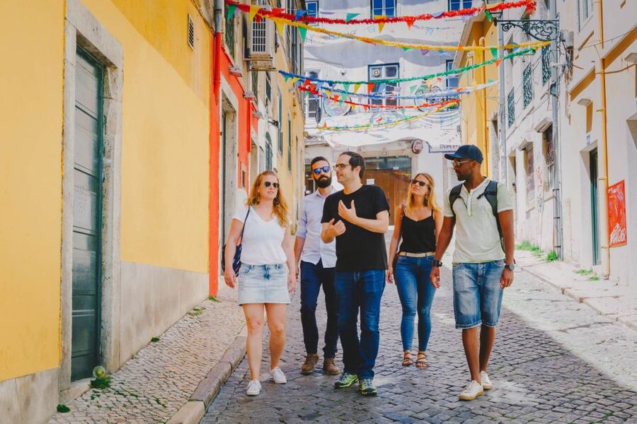 Best of Lisbon Walking Tour: Rossio, Chiado & Alfama - St. Dominic’s Square and the Rossio Railway Stops (Yes, It’s Worth Looking Up)