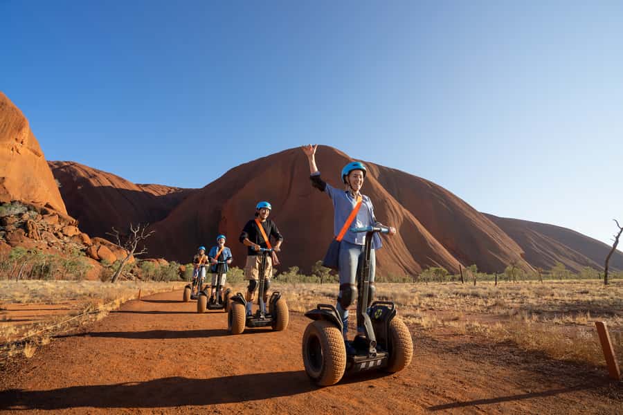 Best of Uluru - Segway and Walking Tour - Segwaying Uluru’s base: quarter-circle views that feel oddly calm
