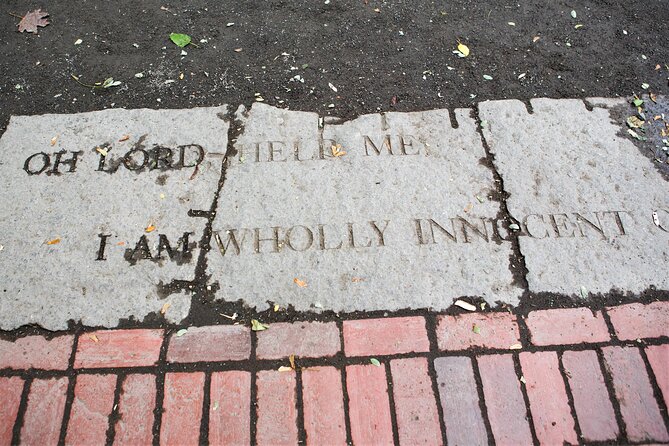 Best Salem Witch Trials Historical Walking Tour - The Salem Witch Trials Memorial: reading the names and the meaning