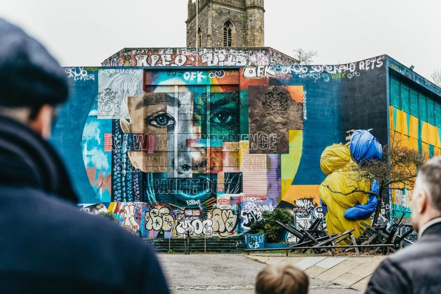 Bristol: Blackbeard to Banksy Guided Walking Tour - WWII scars at the Norman castle site: why the history part hits