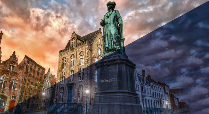 Bruges: Nightly Tales and Untold History Walking Tour - Huis Ter Beurze: the trading-era building that clicks