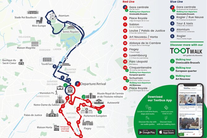 Brussels Tootbus Discovery Hop On Hop Off Bus and walking tours - Tootwalk walking tours: a useful add-on (especially with the right guide)