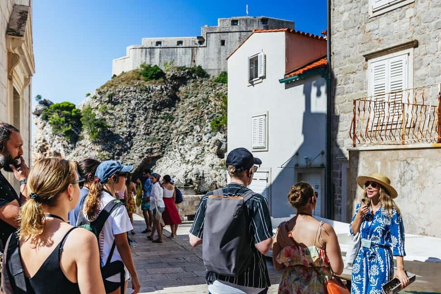 Dubrovnik: The Original Game of Thrones Tour & Lokrum Option - Stradun, Orlando’s Column, and Jesuit Stairs: where scenes line up fast