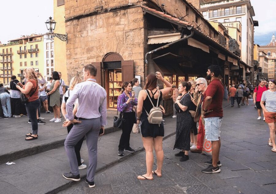 Florence: Small Group Guided Walking Tour - Ponte Vecchio on the walk: shops, river light, and the best kind of crowding