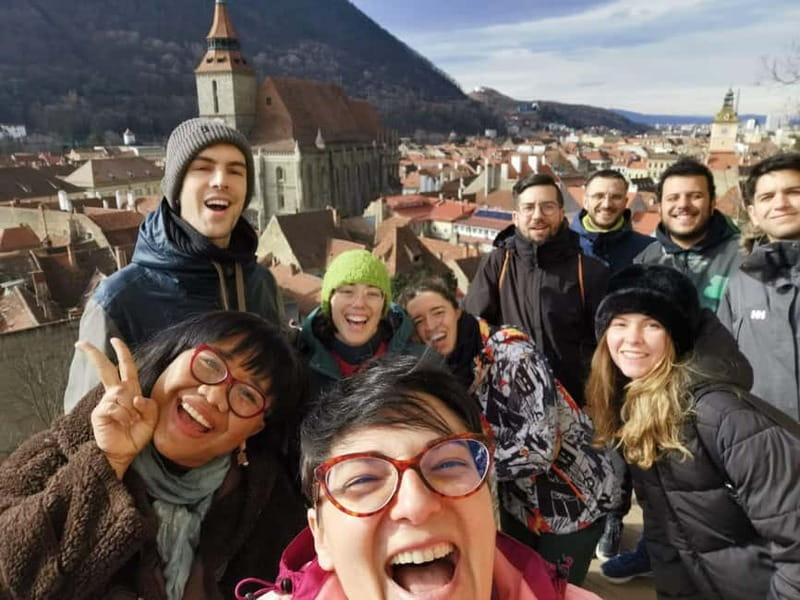 Free walking tour of Brasov in English - Getting oriented in Brasov: Piața Sfatului and the Orange Umbrella