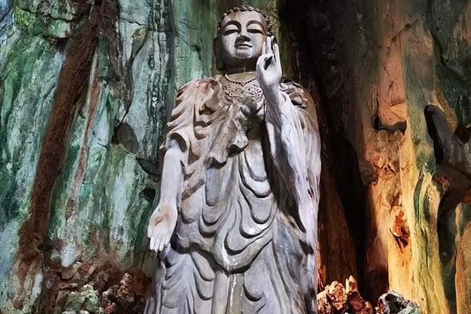 Guided Tour to Marble Mountains & Hoi An Walking Tour , Night Market, Boat Ride - Japanese Covered Bridge: small stop, big symbolism