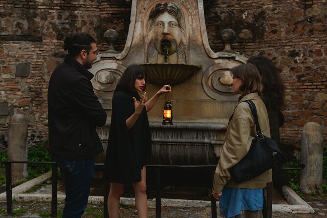 Haunted Rome Ghost Night Walking Tour - Street-level eerie details: madonelles, Ponte Sisto, and a warning fountain