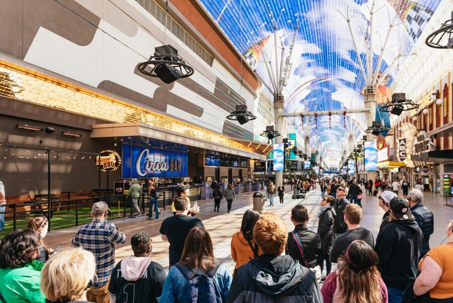 Las Vegas: Fremont Street Walking Tour - Downtown Container Park: the recycled ending that works