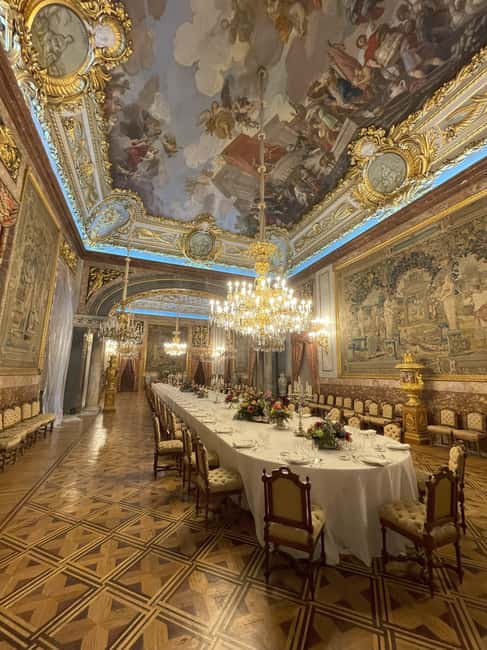 Madrid: Visit to the Royal Palace & Walking Tour of the City - The guided palace tour: rooms, stories, and the instrument collection