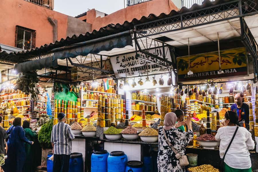 Marrakech: Authentic Moroccan Food Walking Tour & Dinner - Route Two: stuffed msemen, sfenj donuts, and open-air barbecue