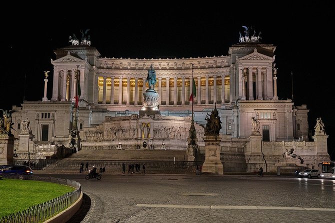 Moonlight Rome: Night Walking Tour of Roman Highlights - Via dei Fori Imperiali to the Colosseum: forums lit up on your way in