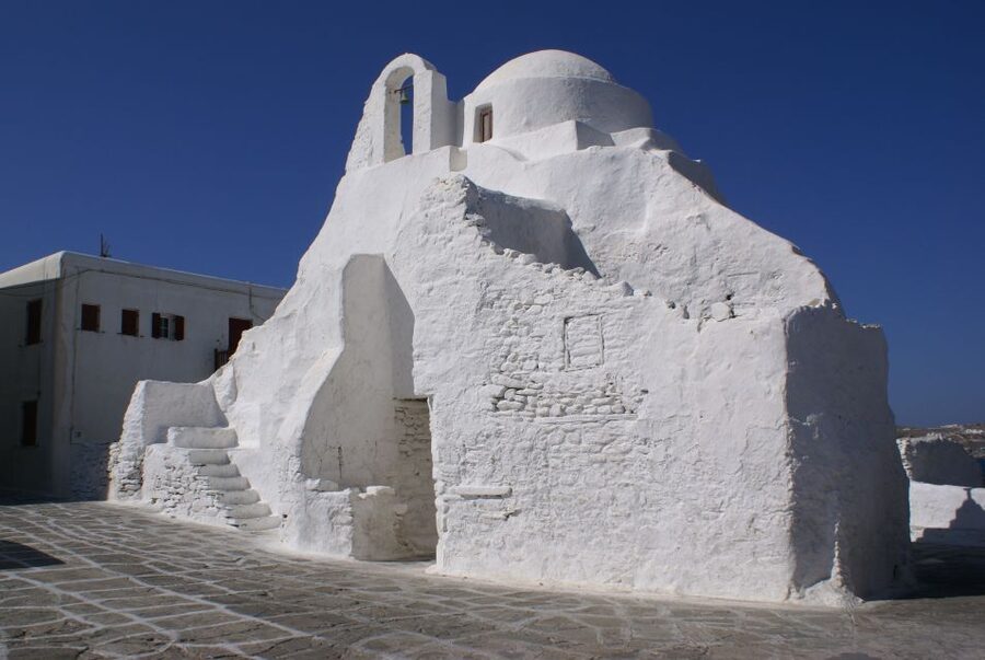 Mykonos: Half-Day City Walking Tour and Island Bus Tour - Ano Mera Stop: The Traditional Square Moment