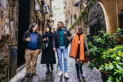 Naples: Old Town Guided Walking Tour - San Domenico Maggiore stops: church exteriors that actually get explained