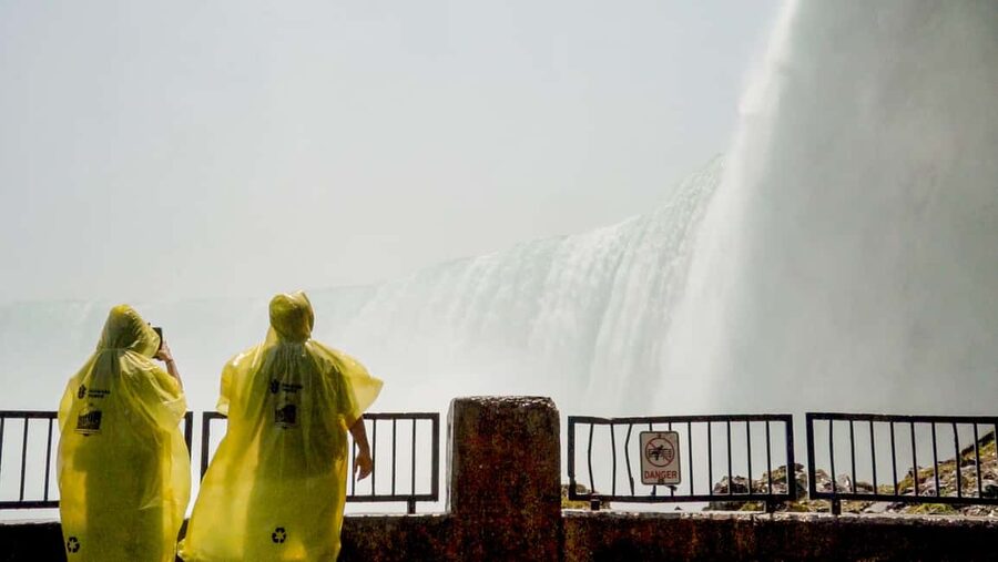 Niagara Falls: Walking Tour, Journey Behind Falls, & Cruise - Skylon Tower Glass Elevator and the Three-Falls View You’ll Remember