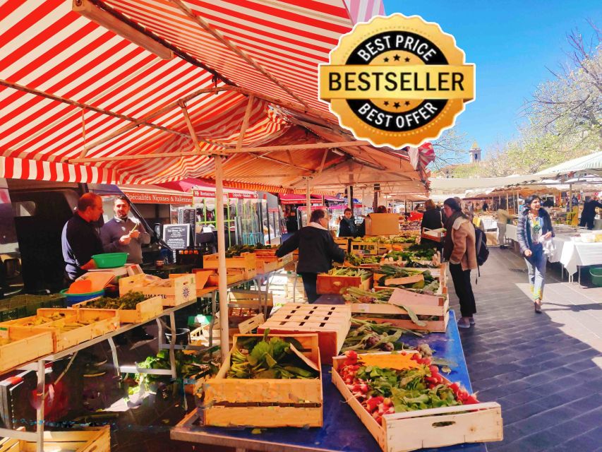 Nice Old Town and Castle Hill: Guided Cultural Walking Tour - Cours Saleya market and the flower stop that resets your day