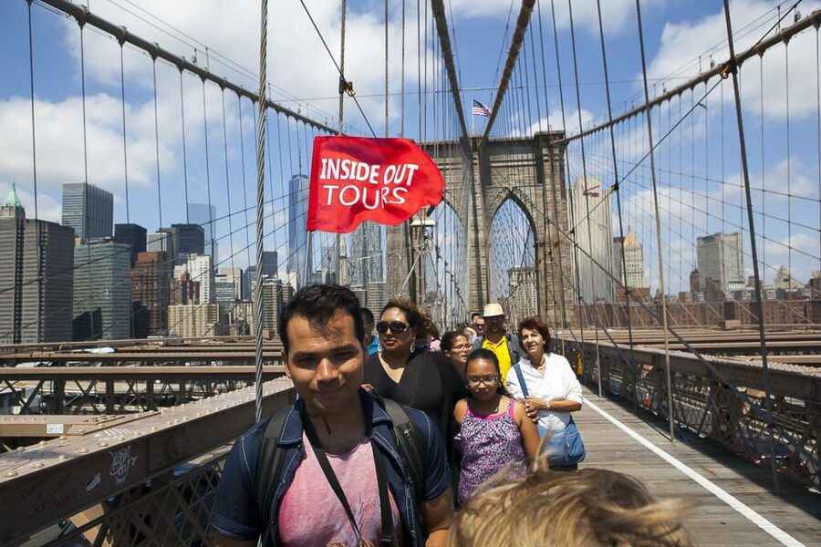 NYC: Brooklyn Bridge and Dumbo District Walking Tour - Dumbo after the bridge: galleries, shops, and waterfront mood