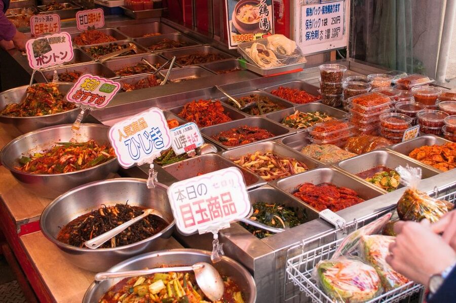 Osaka: Main Sights and Hidden Spots Guided Walking Tour - Tsuruhashi Korea Town: the pre-war street maze feeling