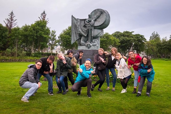 Reykjavik Folklore Walking Tour: Meet the Elves, Trolls & Ghosts of Iceland - Reykjavik City Hall and a map of myths