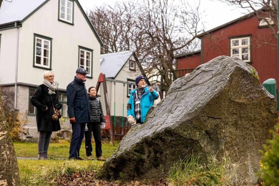 Reykjavik: Guided Folklore Walking Tour - Ingólfstorg Square and the elfstone: myth in the middle of town