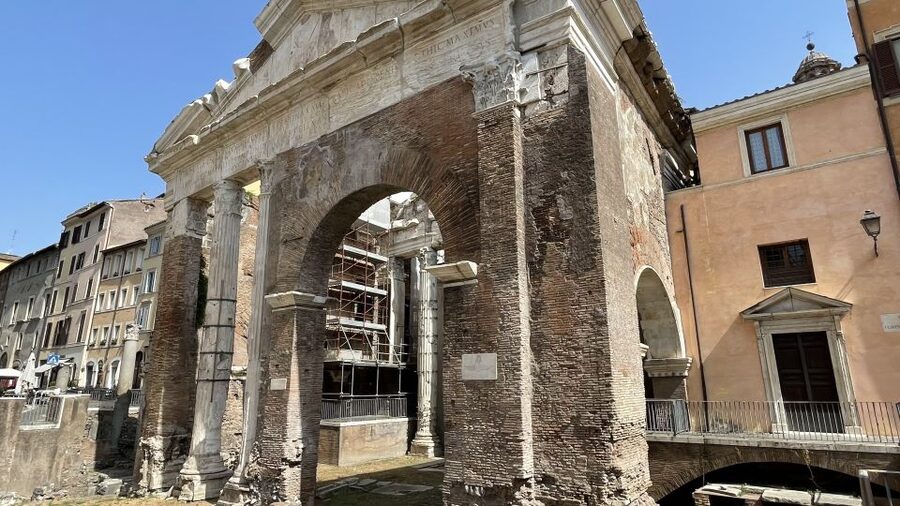 Rome: Jewish Ghetto Walking Tour - Theater of Marcellus: why this looks ancient for a reason
