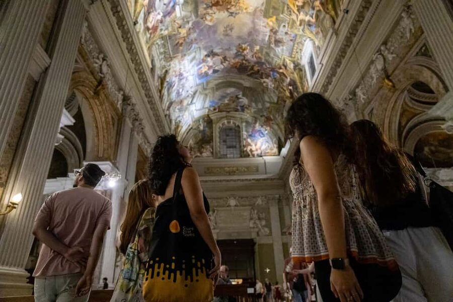 Rome: Moonlight Guided Walking Tour – Free for Kids - Sant’Ignazio di Loyola: The Night Surprise Church