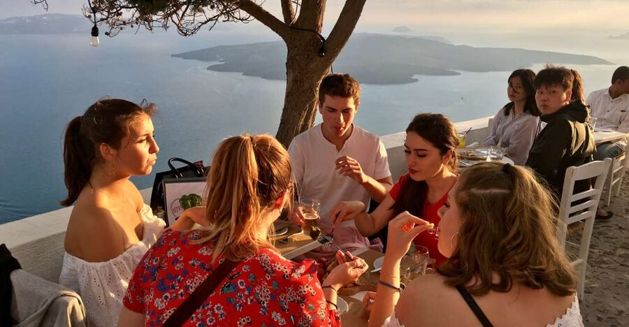 Santorini: Sunset Walking Tour with Local Food and Drinks - The drink stops: volcanic wine, craft beer, and local production stories