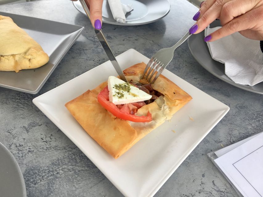 Santorini: Sunset Walking Tour with Local Food and Drinks - Souvlaki time and the real reason this tour works