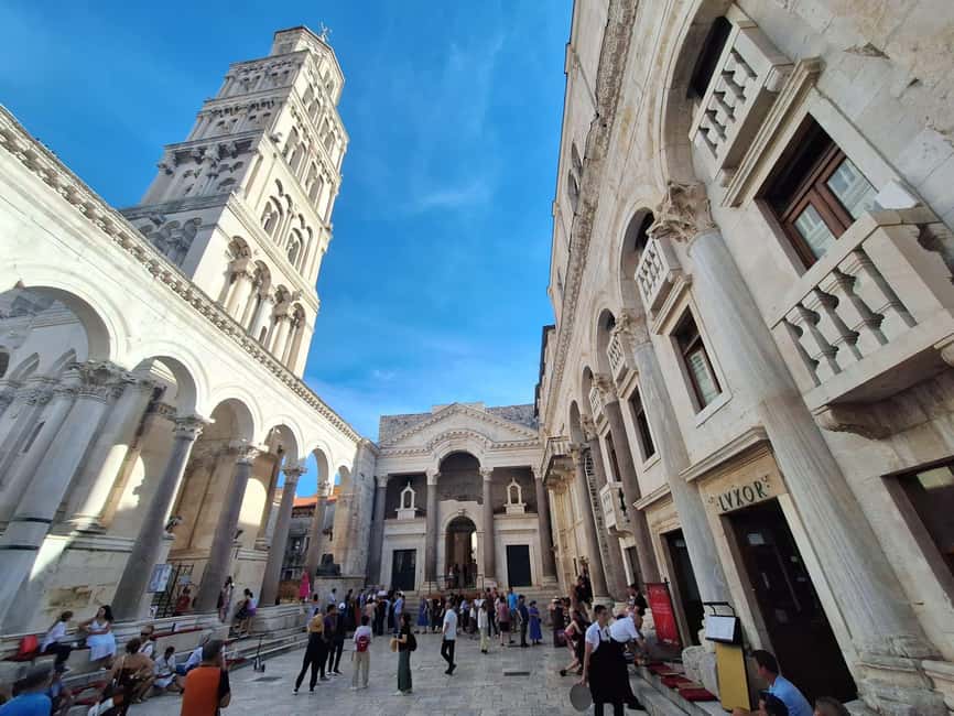 Split: City Walking Tour w/ Game of Thrones Locations - Squares and Old Town Layout: Riva, Fruit Square, and People’s Square