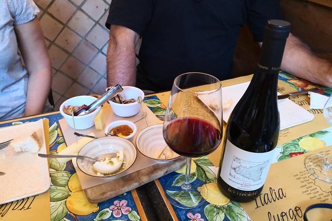 Taormina Food and Wine Walking Tour (Small Group or Private) - Stop 2: A wine bar with Sicilian reds and land-food bites
