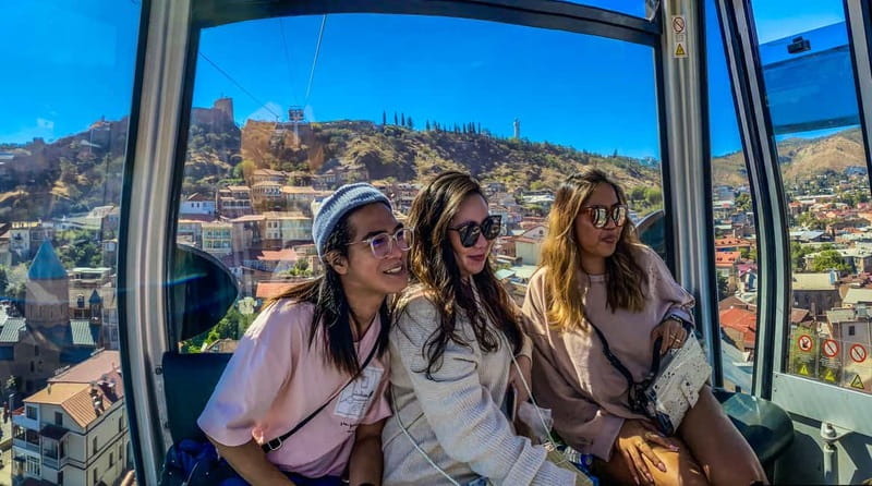 Tbilisi: City Highlights Guided Walking Tour - Cable car up to Mother of Georgia: the viewpoint part you’ll remember