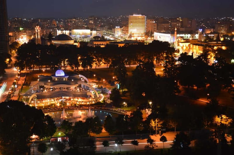 Tirana Walking Tour - Monumental Center: the clearest before-and-after in Tirana