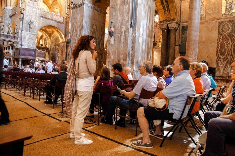 Venice: Walking tour, Doge Palace, & St. Mark's Basilica - St. Mark’s Basilica: Byzantine mosaics, marble floors, and Pala d’Oro focus