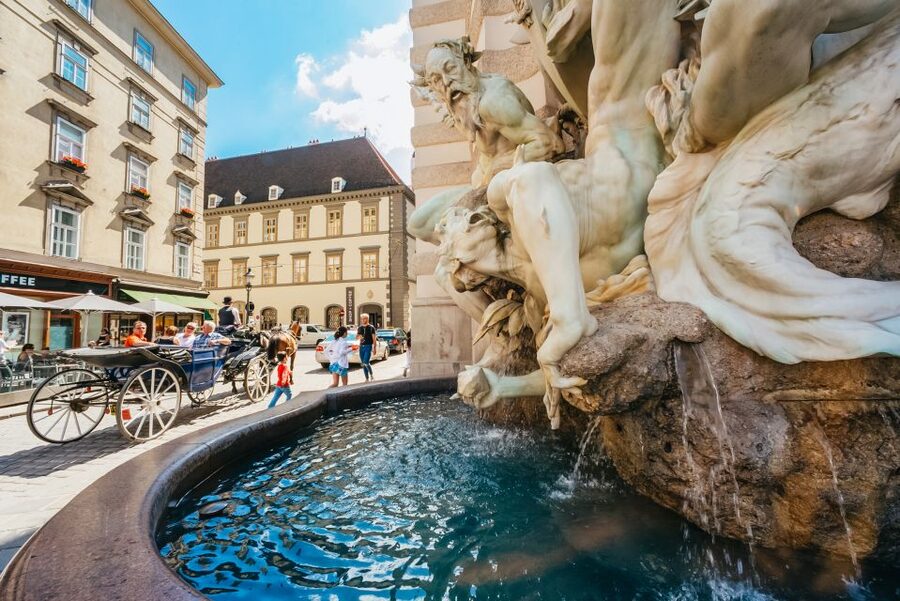 Vienna: Guided Walking Tour of City Center Highlights - Spanish Riding School horses: training-school stories from the outside