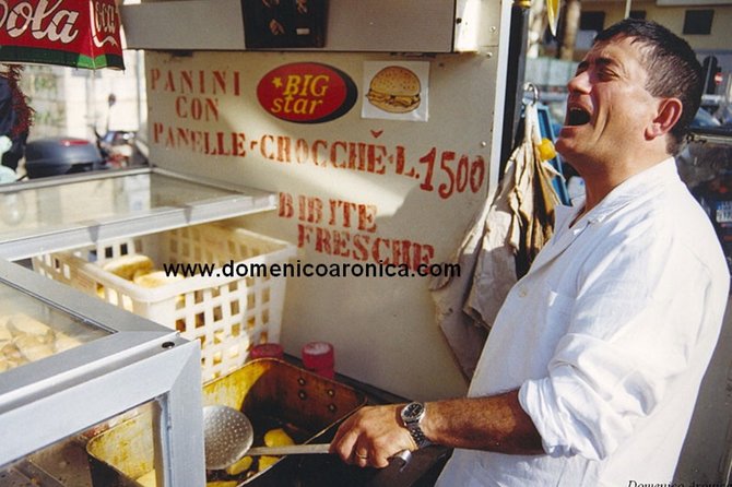 Walking Tour and street food Tour Palermo / History and Food - Ballarò Market Street-Food Time: Arancini, Pizza, Juice, and Cannoli